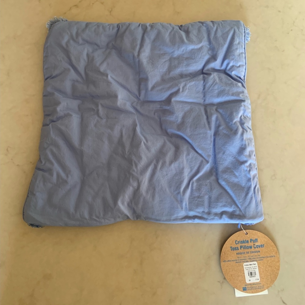 Pottery Barn Teen Crinkle Puff Toss Pillow Cover - Picture 2 of 4